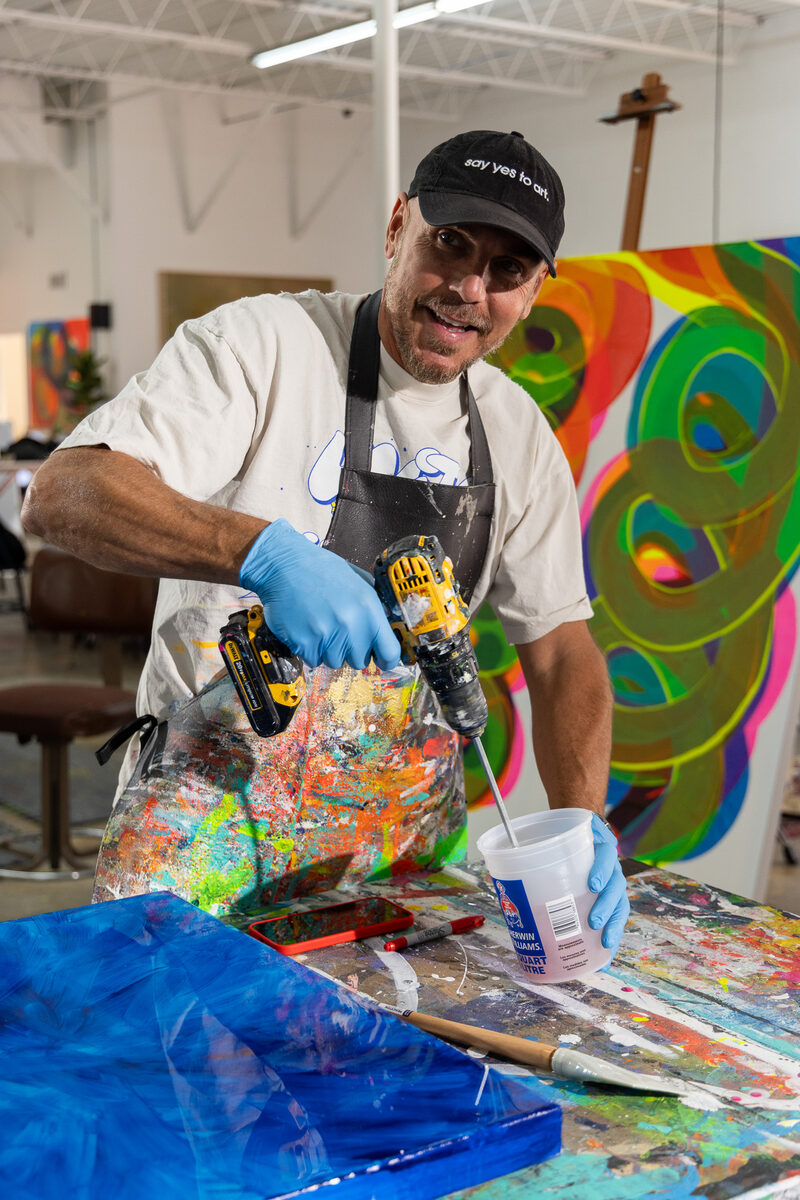 Artist at work